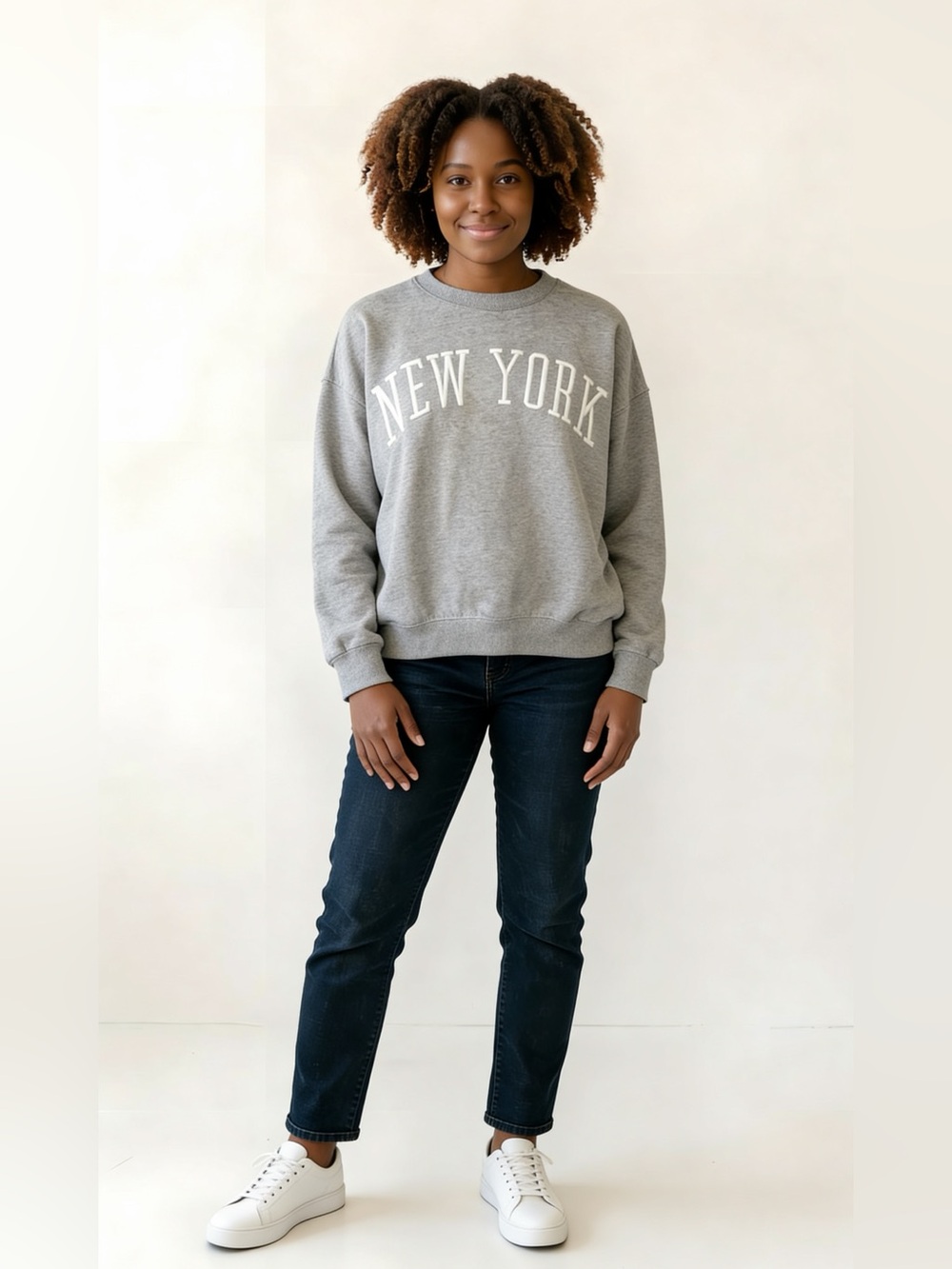 Reflex Gray "New York" Crewneck Sweatshirt